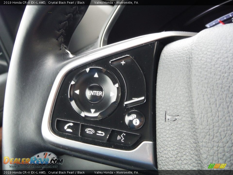 2019 Honda CR-V EX-L AWD Crystal Black Pearl / Black Photo #25