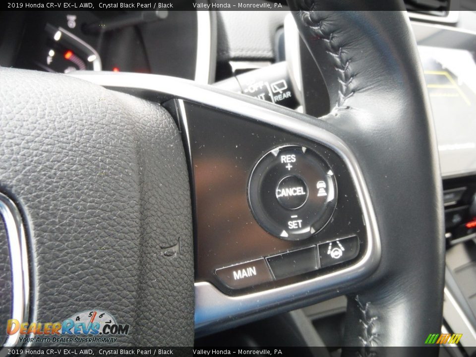 2019 Honda CR-V EX-L AWD Crystal Black Pearl / Black Photo #26