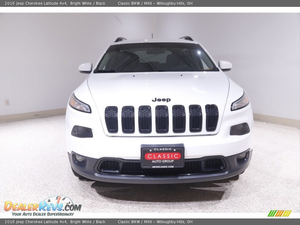 2016 Jeep Cherokee Latitude 4x4 Bright White / Black Photo #2