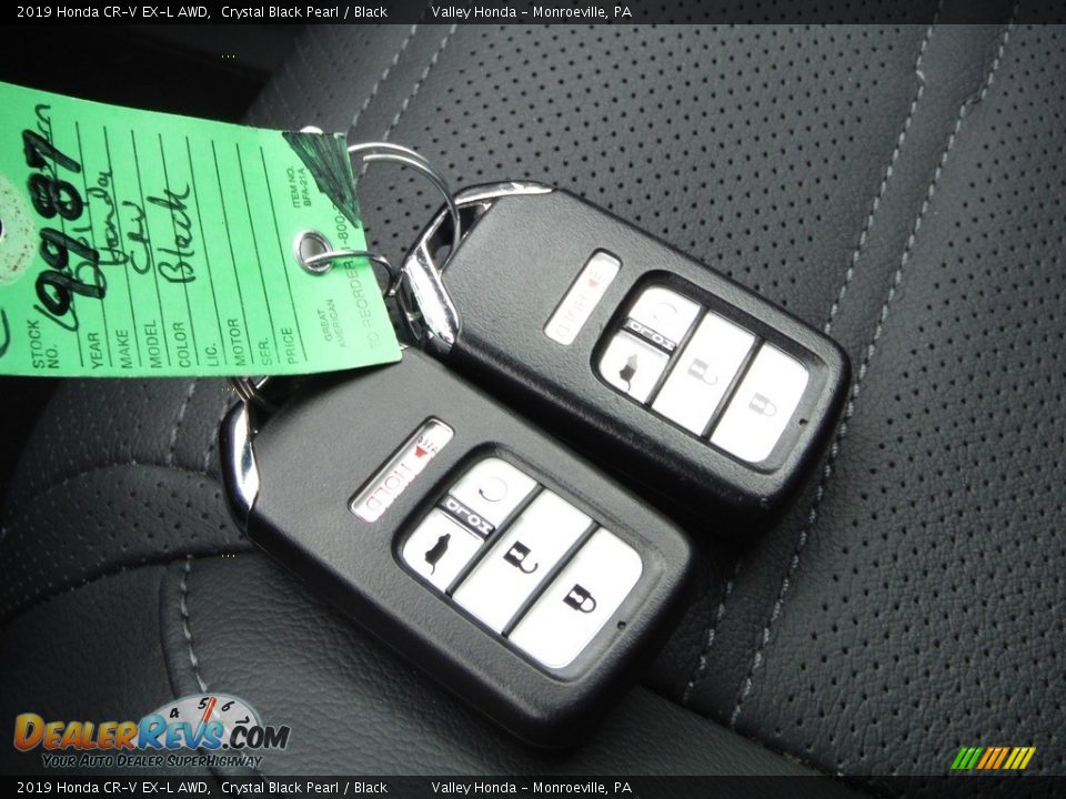 2019 Honda CR-V EX-L AWD Crystal Black Pearl / Black Photo #30