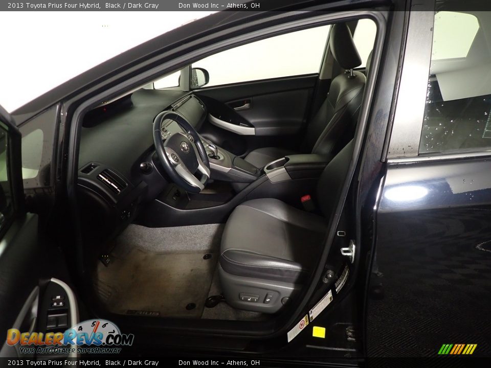 2013 Toyota Prius Four Hybrid Black / Dark Gray Photo #23