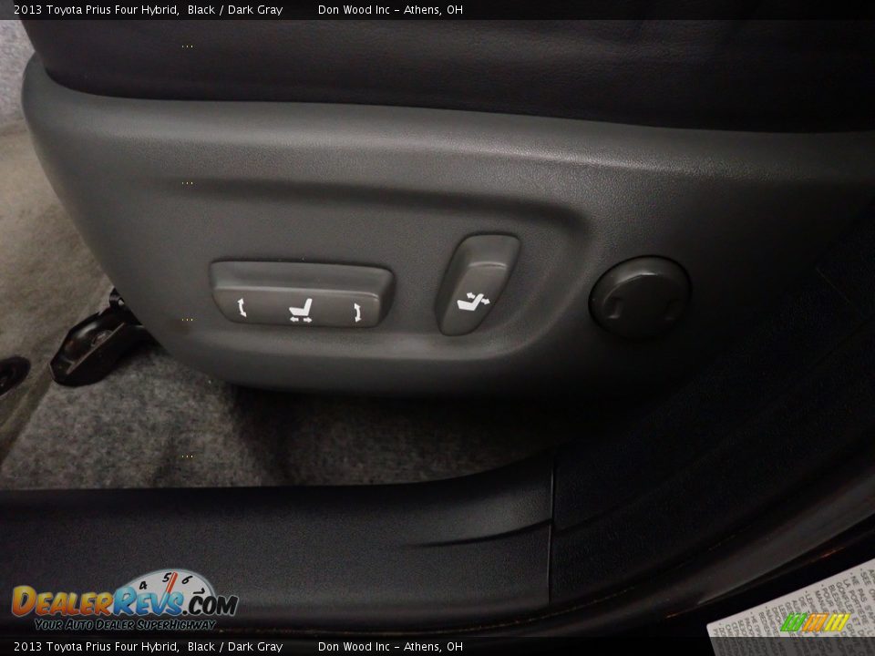2013 Toyota Prius Four Hybrid Black / Dark Gray Photo #24