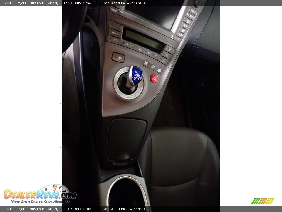 2013 Toyota Prius Four Hybrid Black / Dark Gray Photo #33