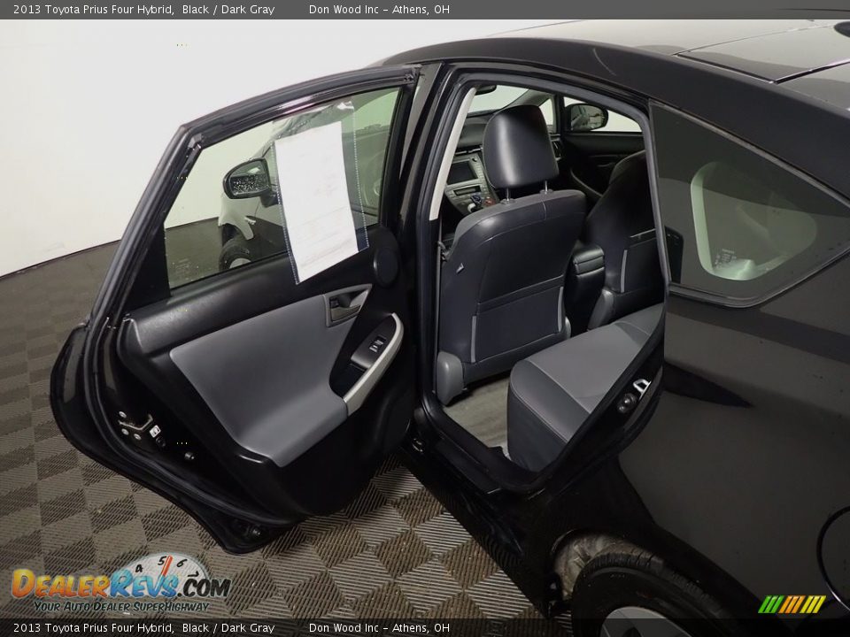 2013 Toyota Prius Four Hybrid Black / Dark Gray Photo #35