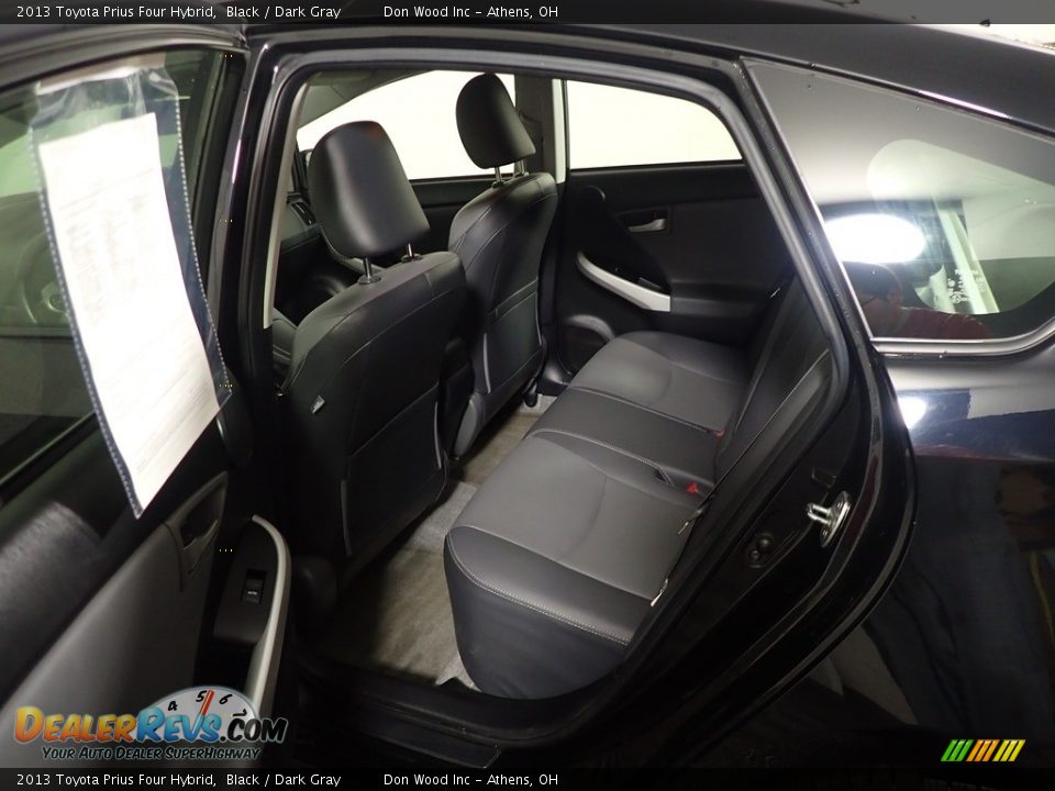 2013 Toyota Prius Four Hybrid Black / Dark Gray Photo #36
