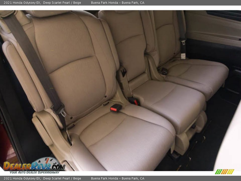 2021 Honda Odyssey EX Deep Scarlet Pearl / Beige Photo #25