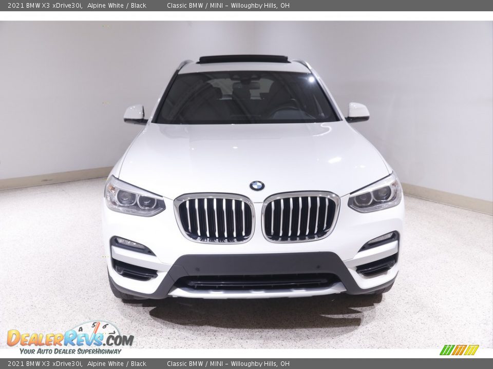 2021 BMW X3 xDrive30i Alpine White / Black Photo #2
