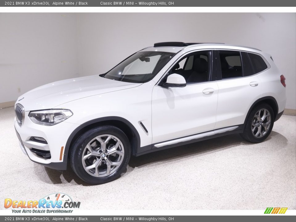 2021 BMW X3 xDrive30i Alpine White / Black Photo #3