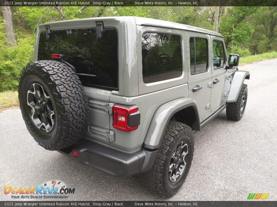 2022 Jeep Wrangler Unlimited Rubicon 4XE Hybrid Sting-Gray / Black Photo #9