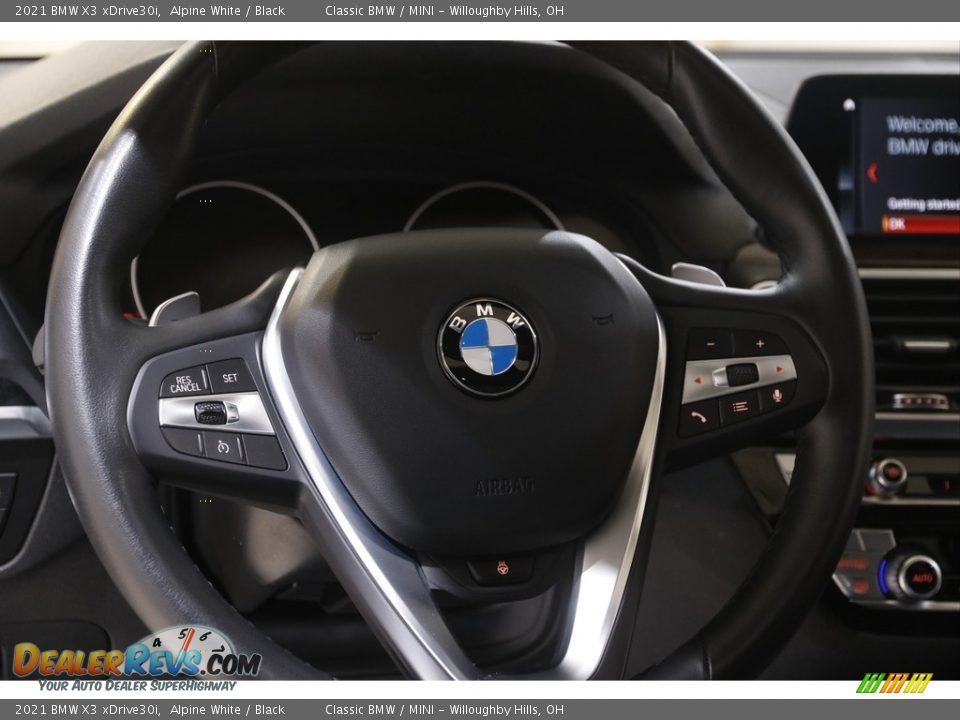 2021 BMW X3 xDrive30i Alpine White / Black Photo #7