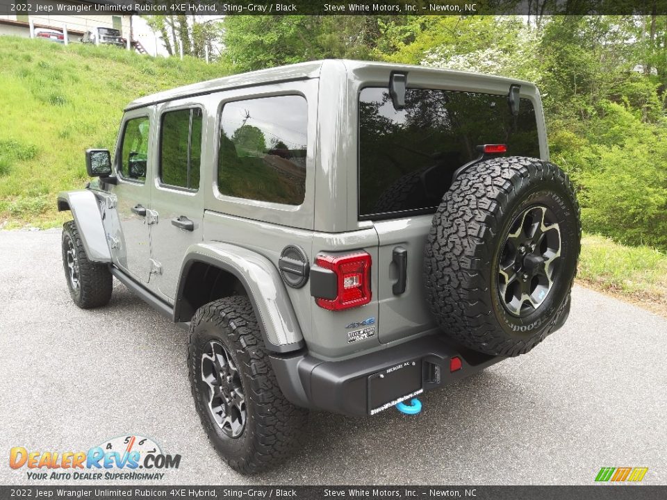 2022 Jeep Wrangler Unlimited Rubicon 4XE Hybrid Sting-Gray / Black Photo #11