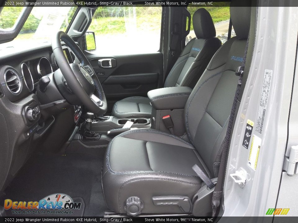 Black Interior - 2022 Jeep Wrangler Unlimited Rubicon 4XE Hybrid Photo #13