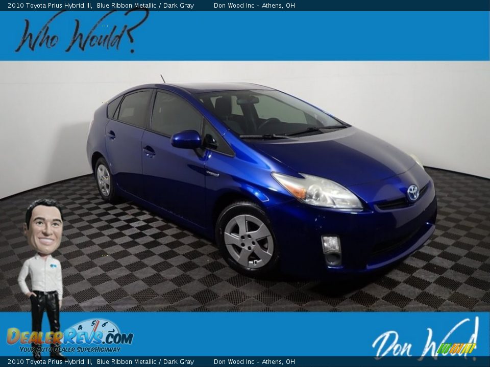 2010 Toyota Prius Hybrid III Blue Ribbon Metallic / Dark Gray Photo #1