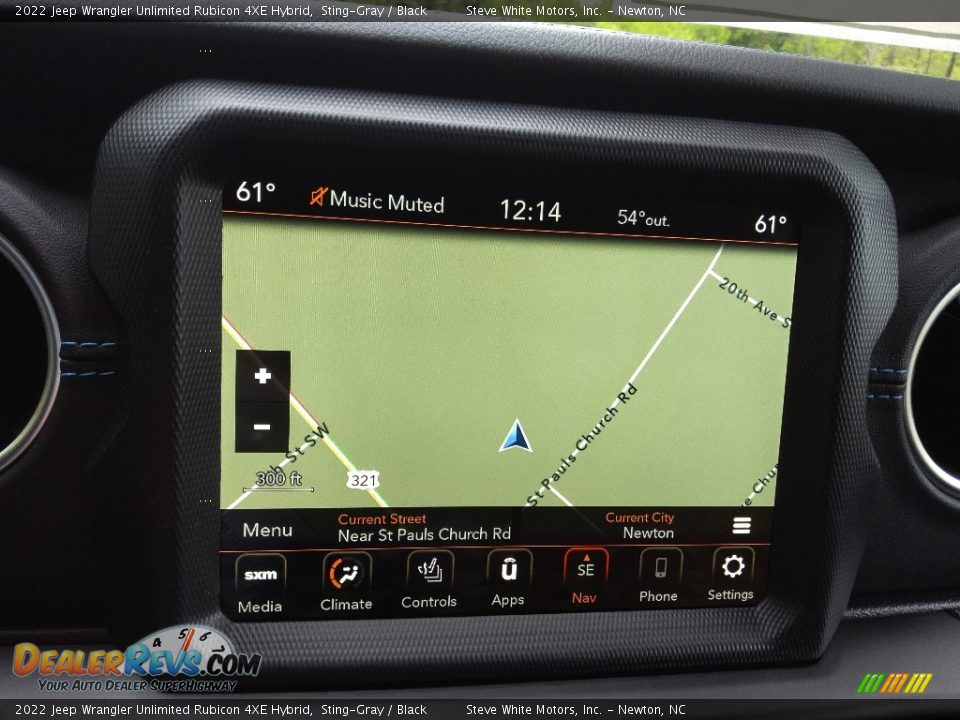 Navigation of 2022 Jeep Wrangler Unlimited Rubicon 4XE Hybrid Photo #29