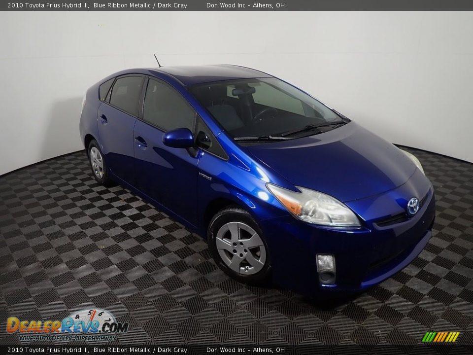 2010 Toyota Prius Hybrid III Blue Ribbon Metallic / Dark Gray Photo #4