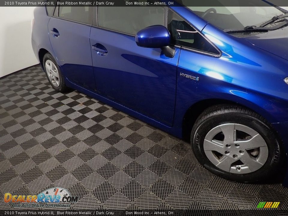 2010 Toyota Prius Hybrid III Blue Ribbon Metallic / Dark Gray Photo #5