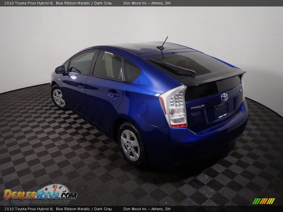 2010 Toyota Prius Hybrid III Blue Ribbon Metallic / Dark Gray Photo #12
