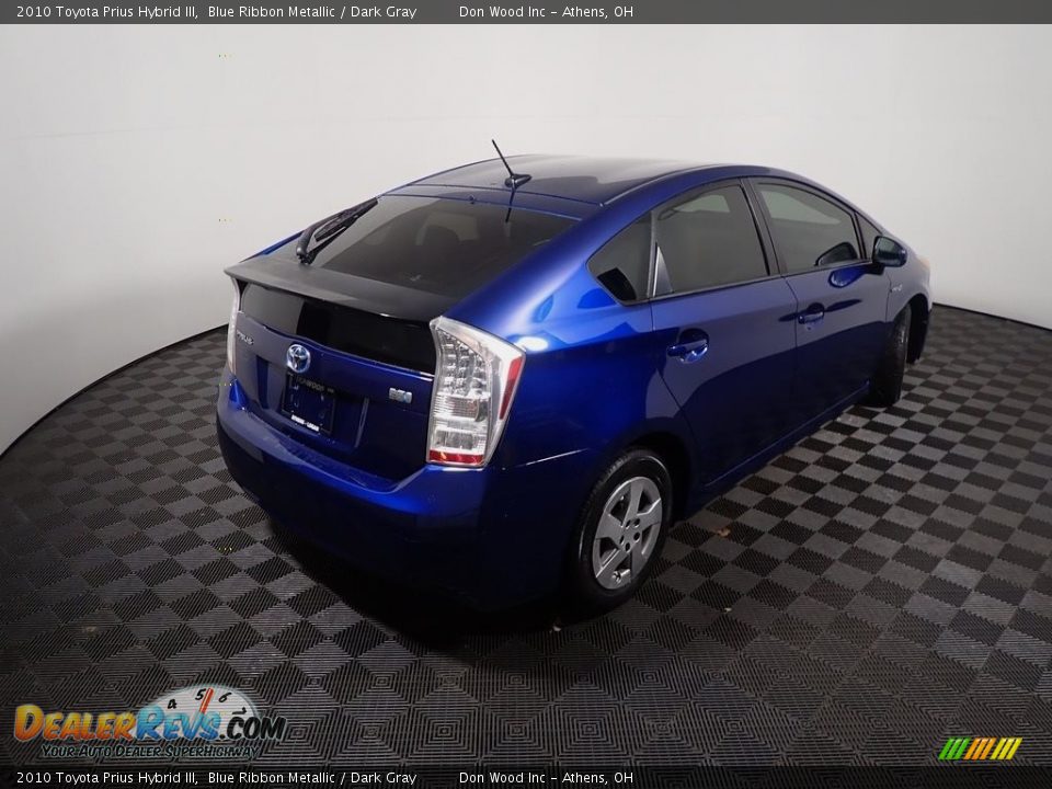 2010 Toyota Prius Hybrid III Blue Ribbon Metallic / Dark Gray Photo #16