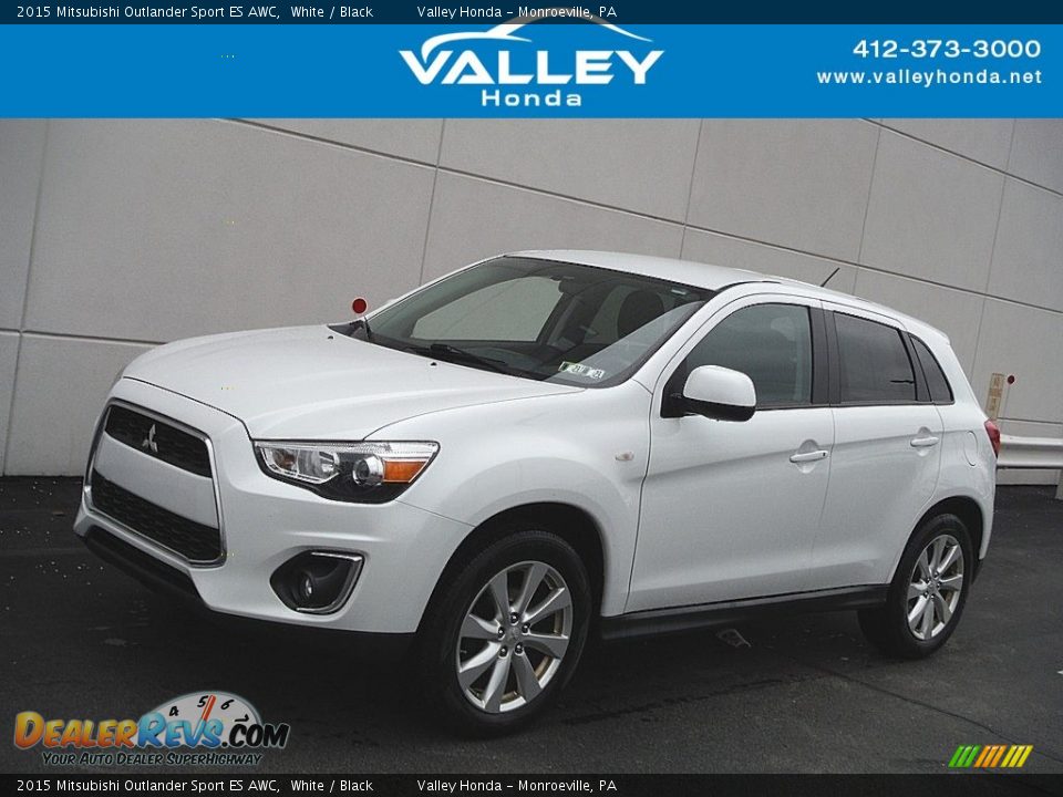 2015 Mitsubishi Outlander Sport ES AWC White / Black Photo #1