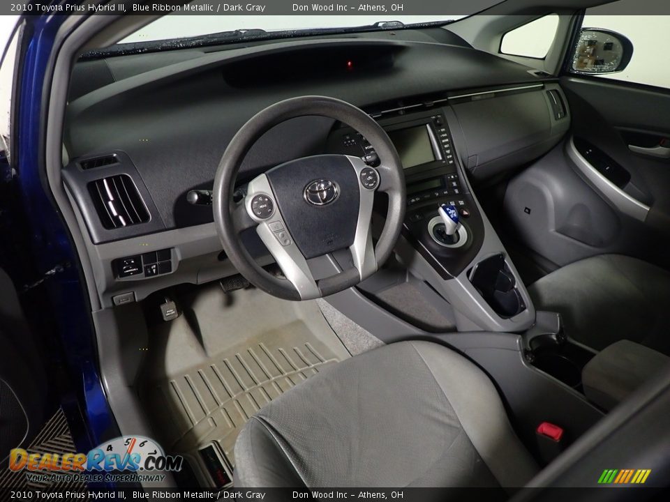 2010 Toyota Prius Hybrid III Blue Ribbon Metallic / Dark Gray Photo #17