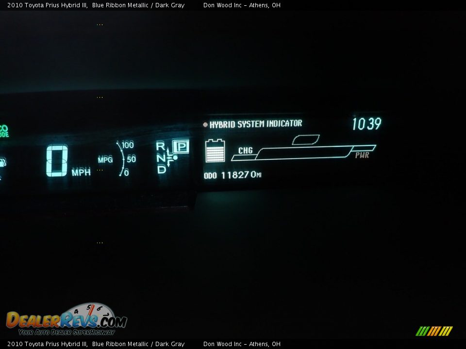 2010 Toyota Prius Hybrid III Blue Ribbon Metallic / Dark Gray Photo #20