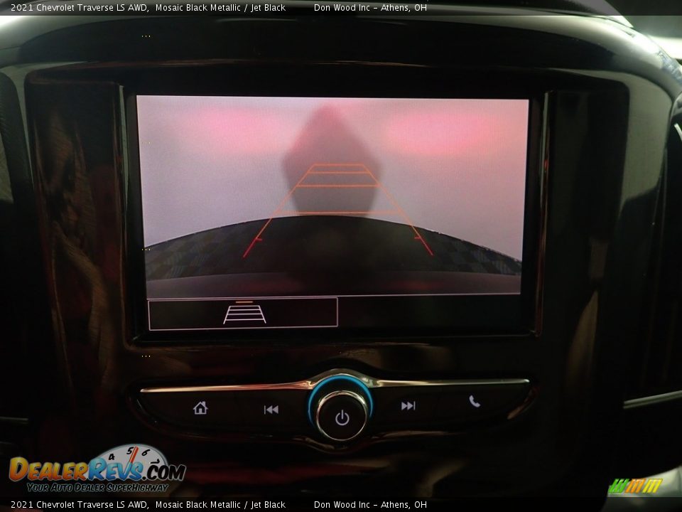 2021 Chevrolet Traverse LS AWD Mosaic Black Metallic / Jet Black Photo #2