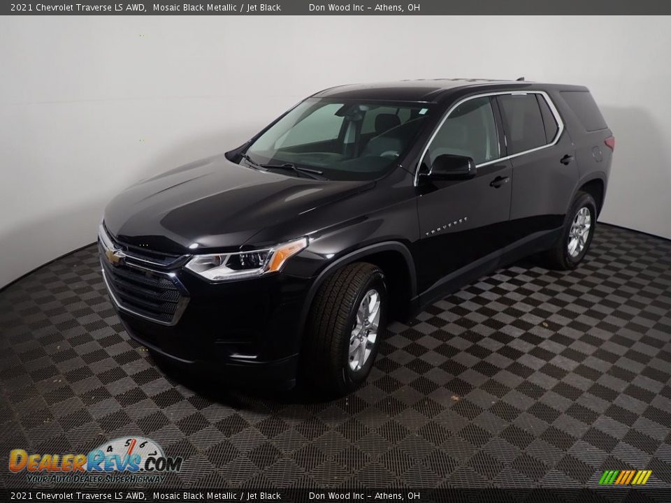 2021 Chevrolet Traverse LS AWD Mosaic Black Metallic / Jet Black Photo #9