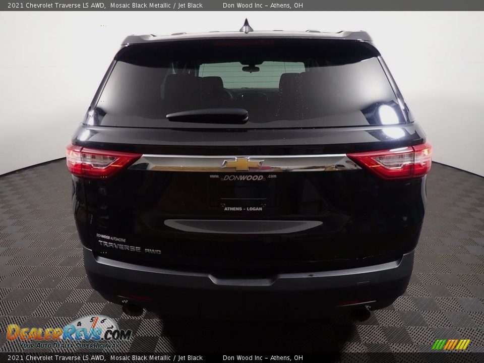 2021 Chevrolet Traverse LS AWD Mosaic Black Metallic / Jet Black Photo #13