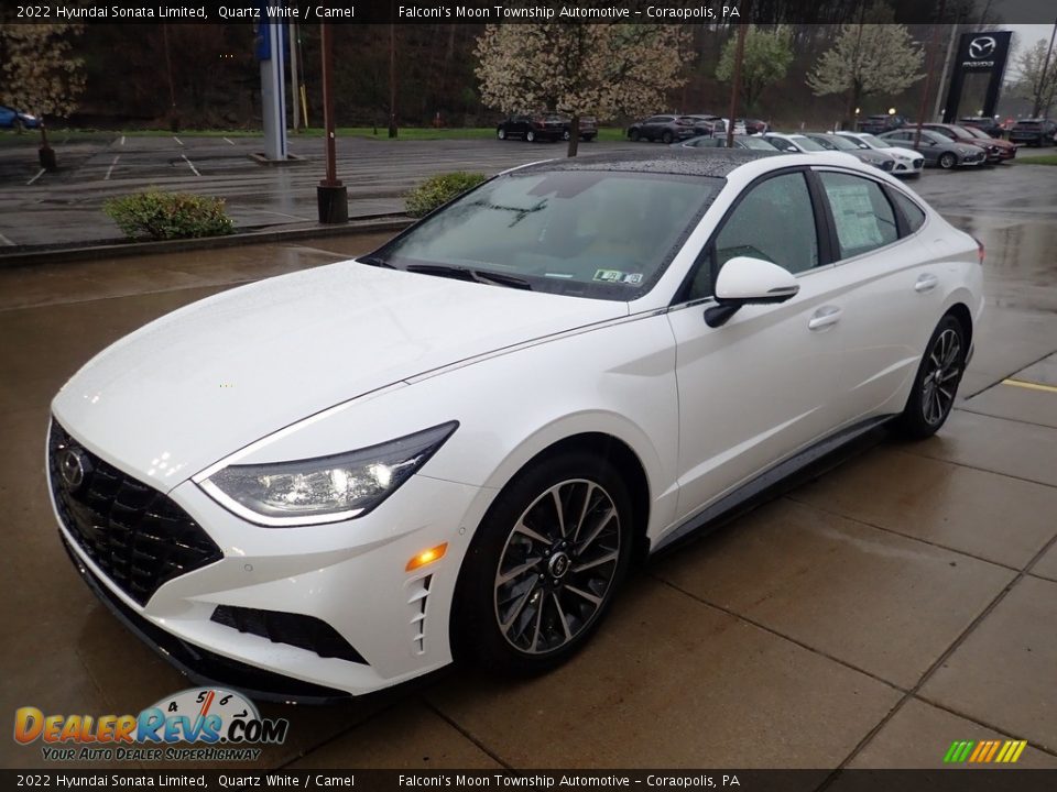 2022 Hyundai Sonata Limited Quartz White / Camel Photo #6