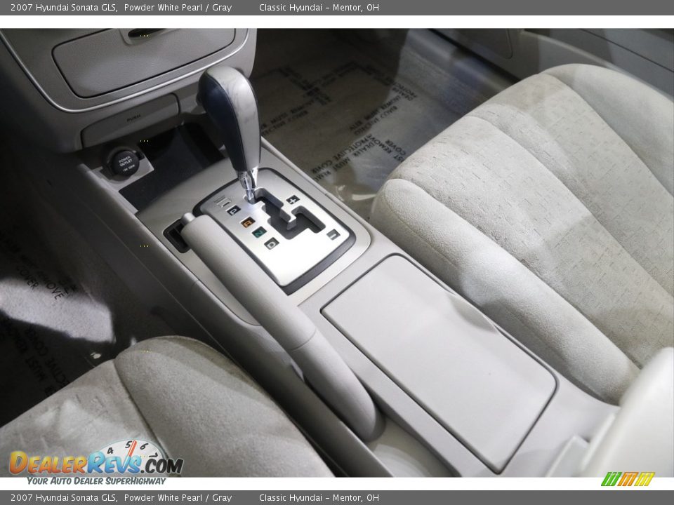 2007 Hyundai Sonata GLS Powder White Pearl / Gray Photo #13