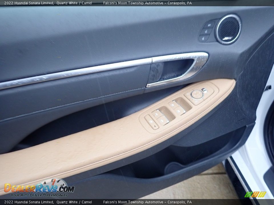 2022 Hyundai Sonata Limited Quartz White / Camel Photo #13