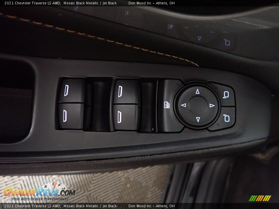 2021 Chevrolet Traverse LS AWD Mosaic Black Metallic / Jet Black Photo #21