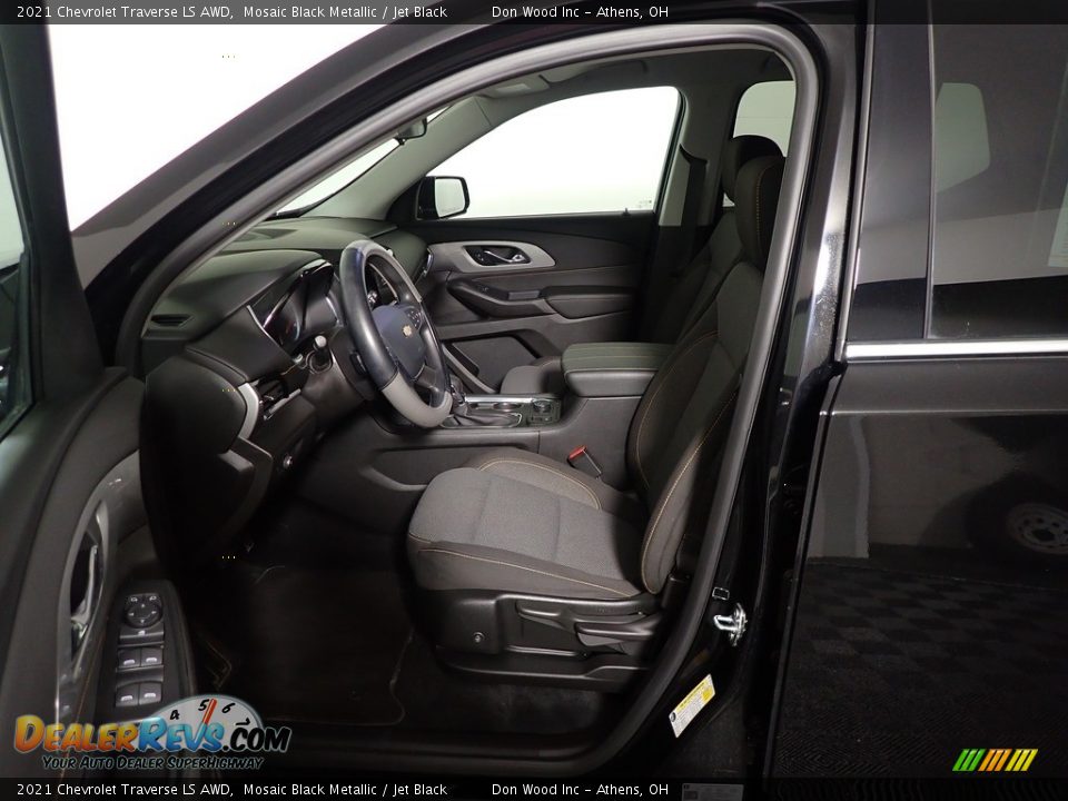 2021 Chevrolet Traverse LS AWD Mosaic Black Metallic / Jet Black Photo #22