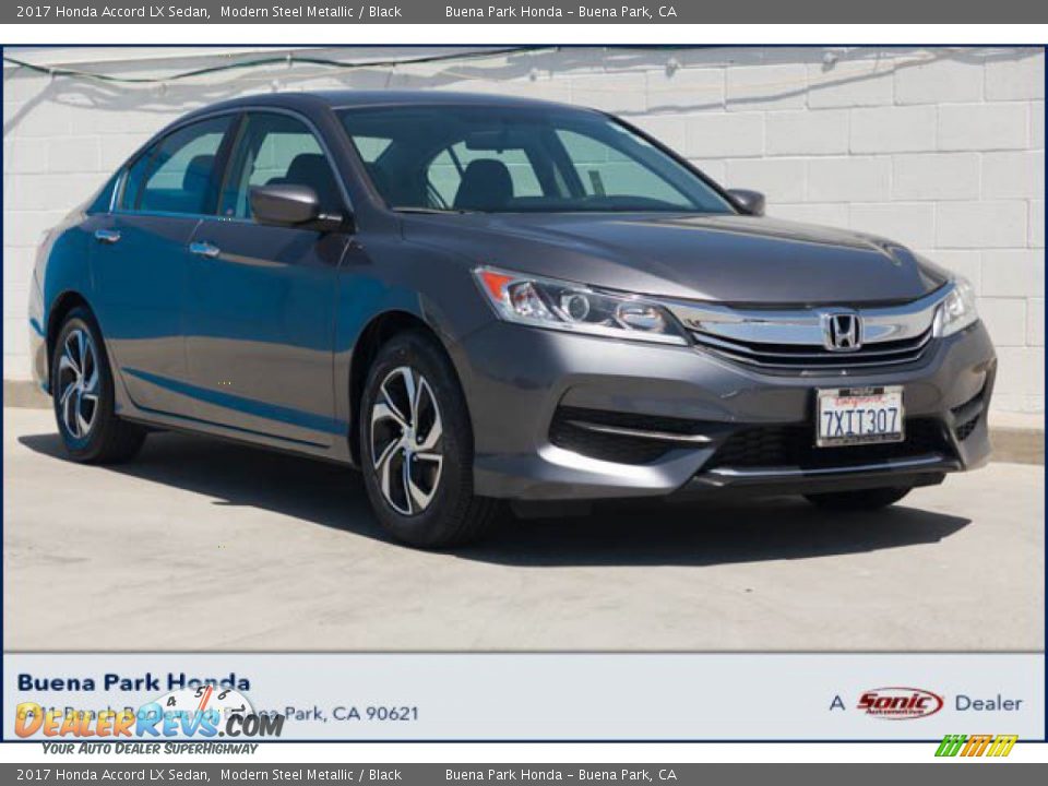 2017 Honda Accord LX Sedan Modern Steel Metallic / Black Photo #1