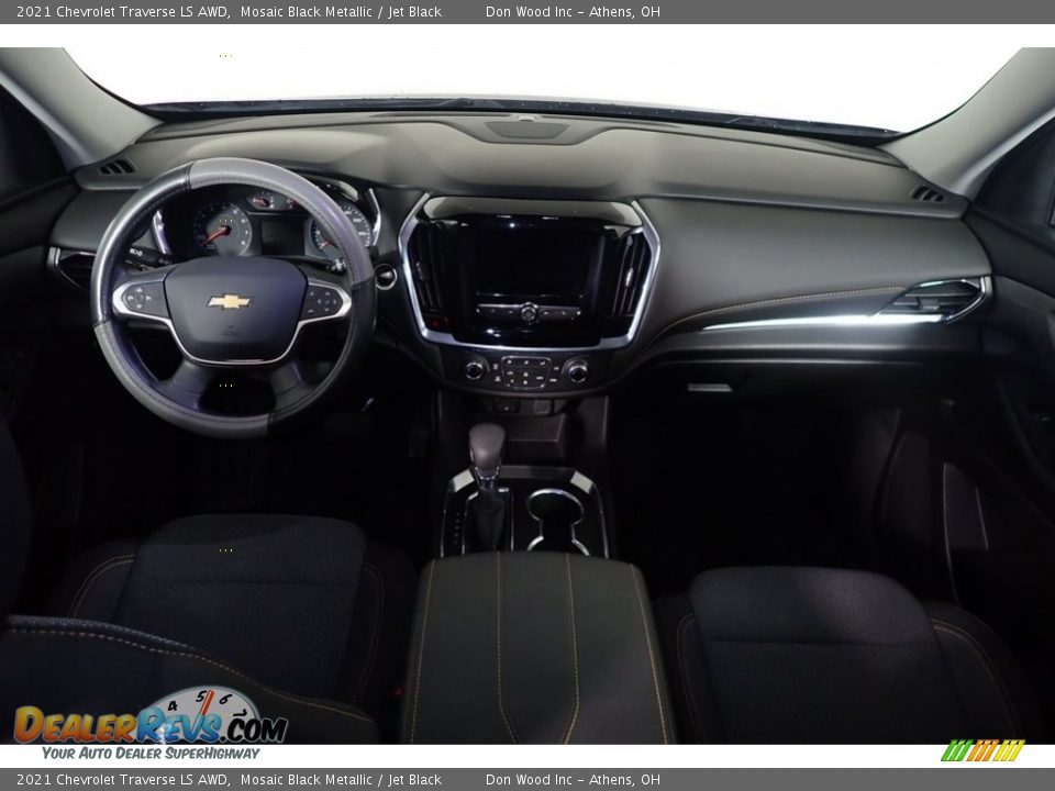 2021 Chevrolet Traverse LS AWD Mosaic Black Metallic / Jet Black Photo #24