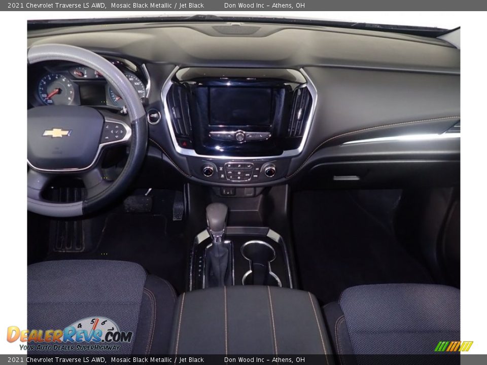 2021 Chevrolet Traverse LS AWD Mosaic Black Metallic / Jet Black Photo #25