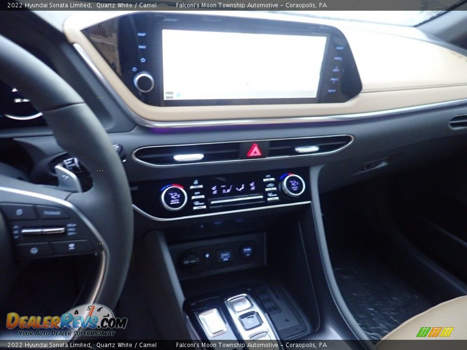 2022 Hyundai Sonata Limited Quartz White / Camel Photo #17