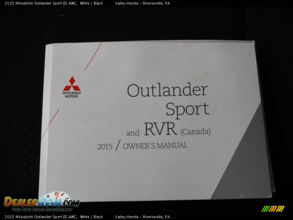 2015 Mitsubishi Outlander Sport ES AWC White / Black Photo #27