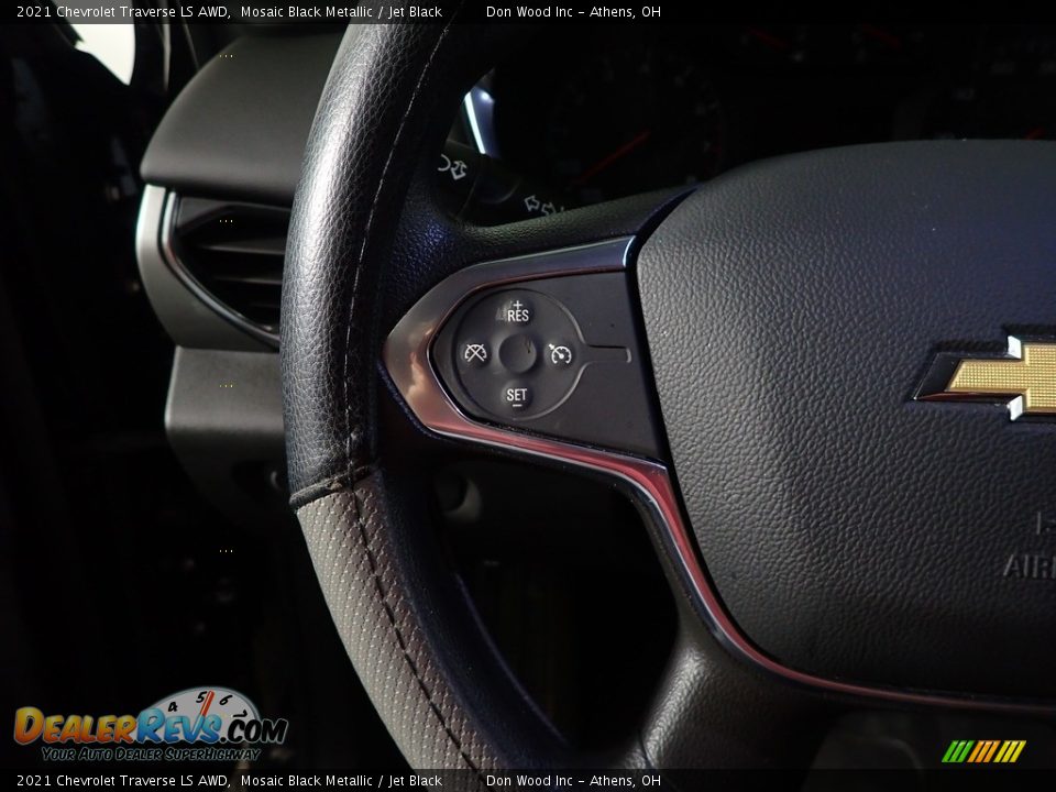 2021 Chevrolet Traverse LS AWD Mosaic Black Metallic / Jet Black Photo #29