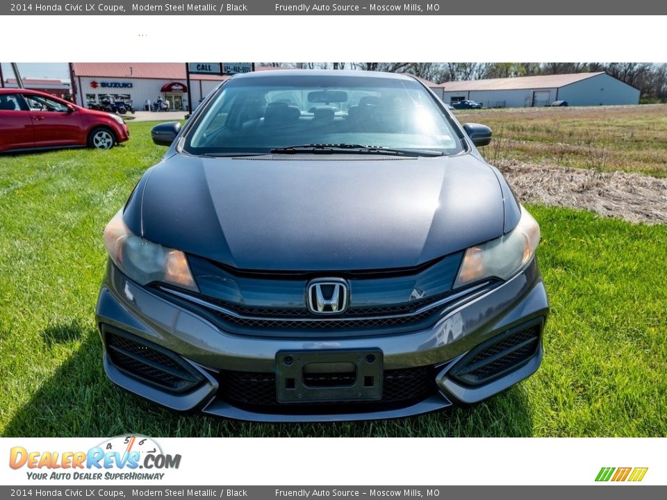 2014 Honda Civic LX Coupe Modern Steel Metallic / Black Photo #9