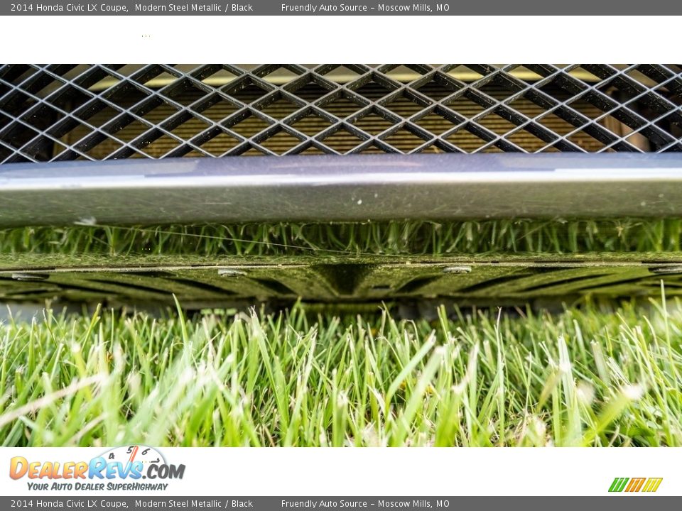 2014 Honda Civic LX Coupe Modern Steel Metallic / Black Photo #10