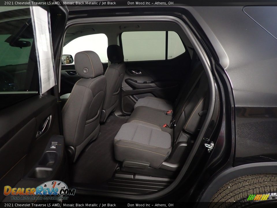 2021 Chevrolet Traverse LS AWD Mosaic Black Metallic / Jet Black Photo #35