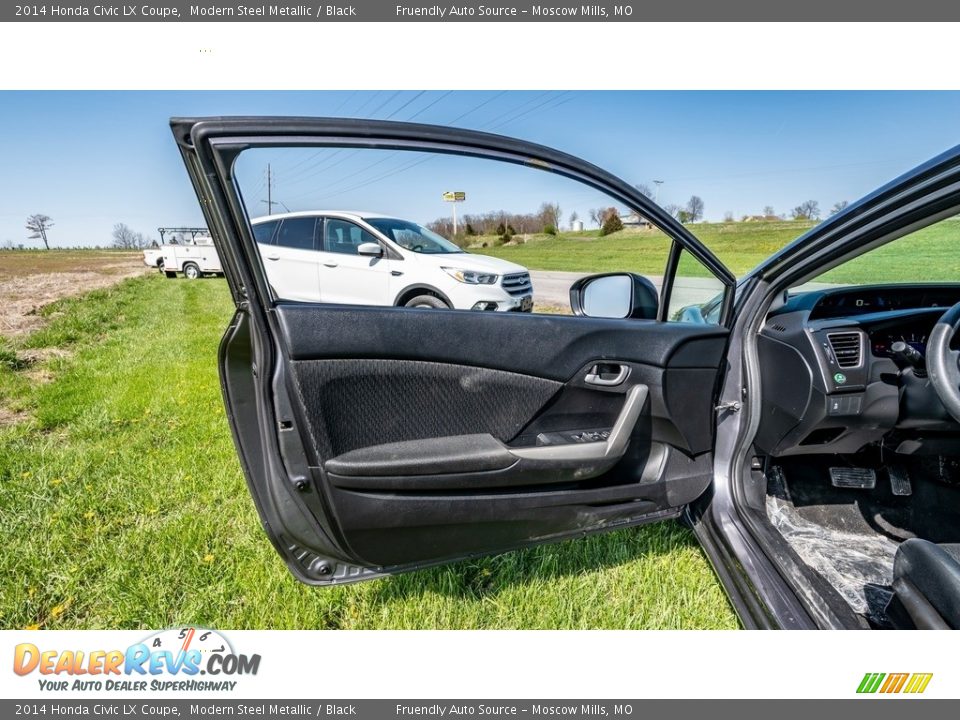 2014 Honda Civic LX Coupe Modern Steel Metallic / Black Photo #20