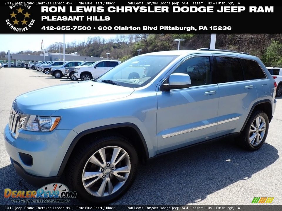 2012 Jeep Grand Cherokee Laredo 4x4 True Blue Pearl / Black Photo #1