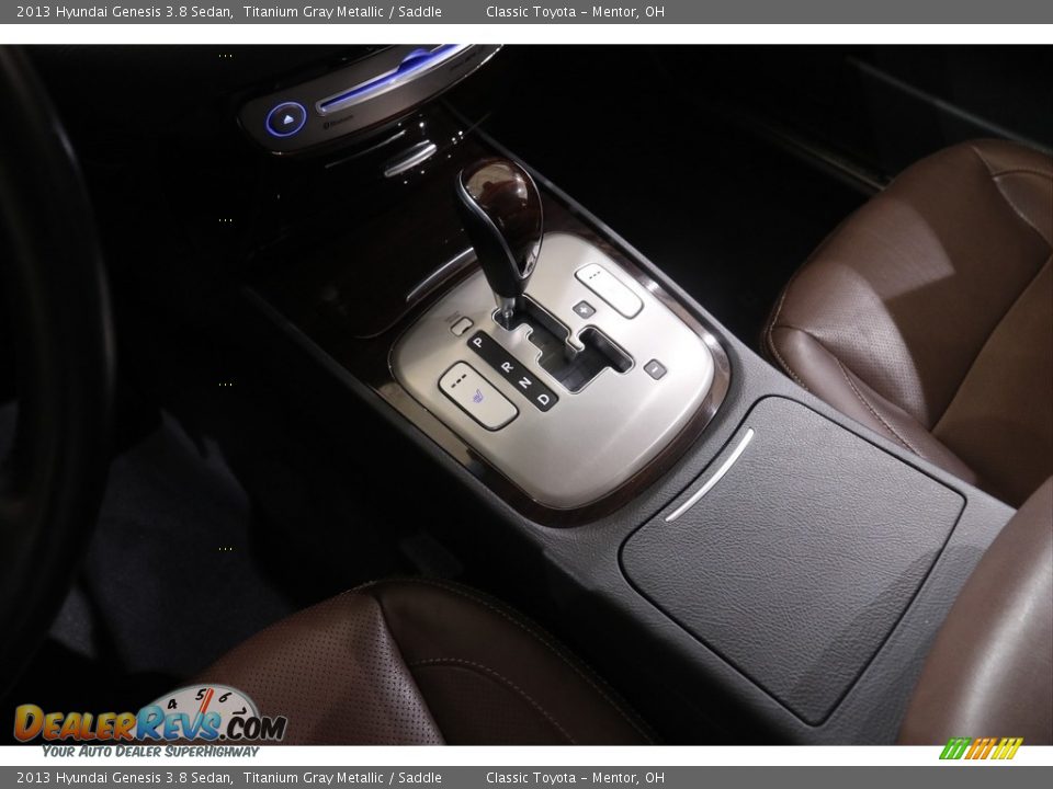 2013 Hyundai Genesis 3.8 Sedan Titanium Gray Metallic / Saddle Photo #11