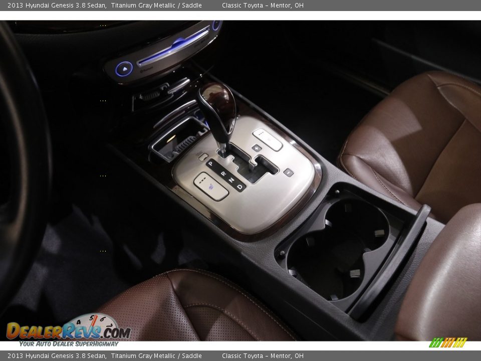 2013 Hyundai Genesis 3.8 Sedan Titanium Gray Metallic / Saddle Photo #12
