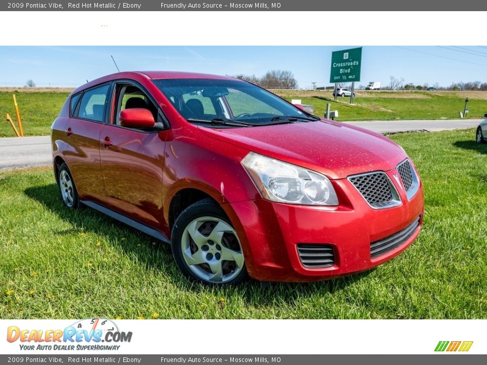 2009 Pontiac Vibe Red Hot Metallic / Ebony Photo #1