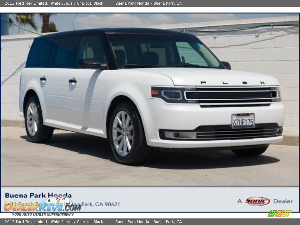 2013 Ford Flex Limited White Suede / Charcoal Black Photo #1