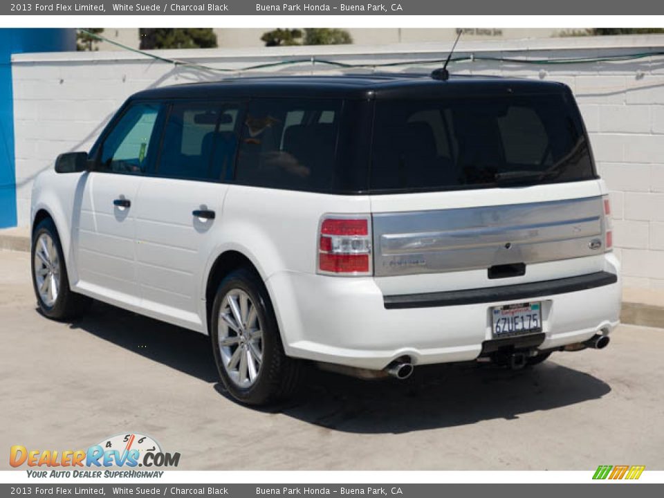 2013 Ford Flex Limited White Suede / Charcoal Black Photo #2