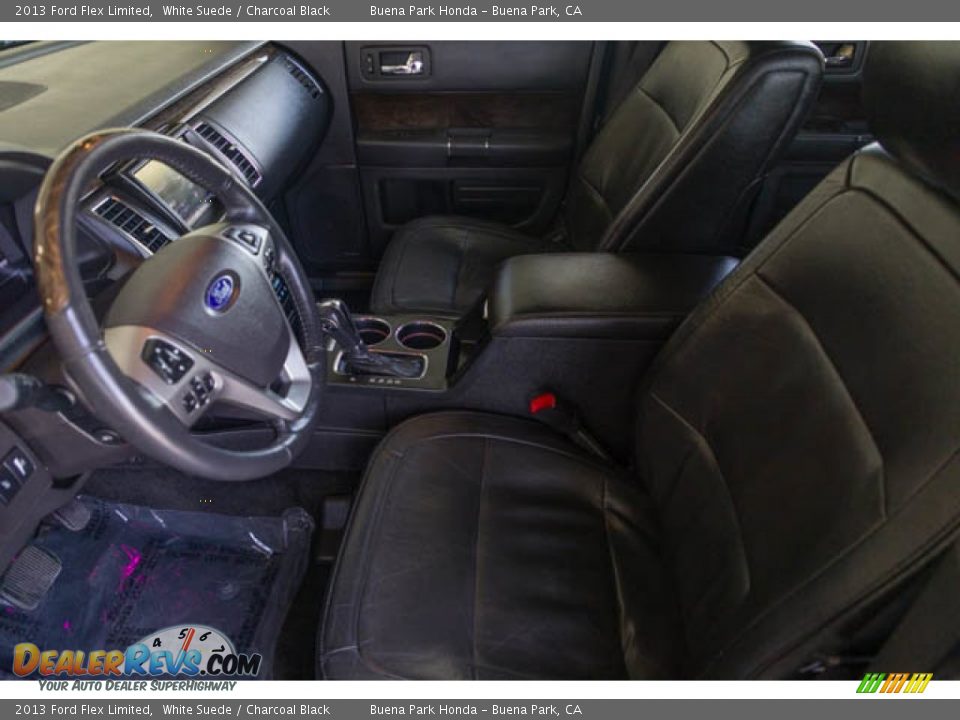 2013 Ford Flex Limited White Suede / Charcoal Black Photo #3